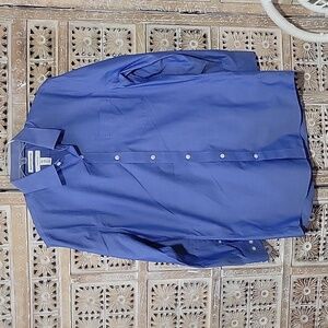 Amazon Essentials Classic Blue Button-Up